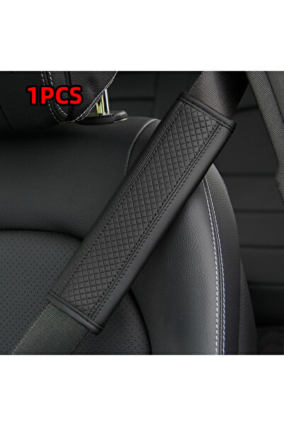 Choice6 حزام أمان أسود من الجلد الصناعي لإكسسوارات السيارات، غطاء كتف، حزام أ...