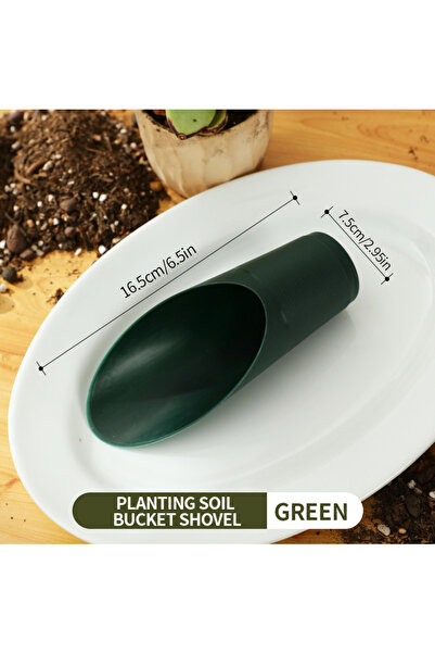 Choice مجرفة خضراء لتفكيك التربة لزراعة الزهور والخضراوات، مجرفة بلاستيكية لز...