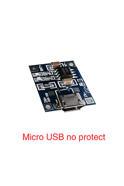 Choice1 Micro USB no protect Mini Micro USB Type C USB 5V 1A 18650 TP4056 Typ...