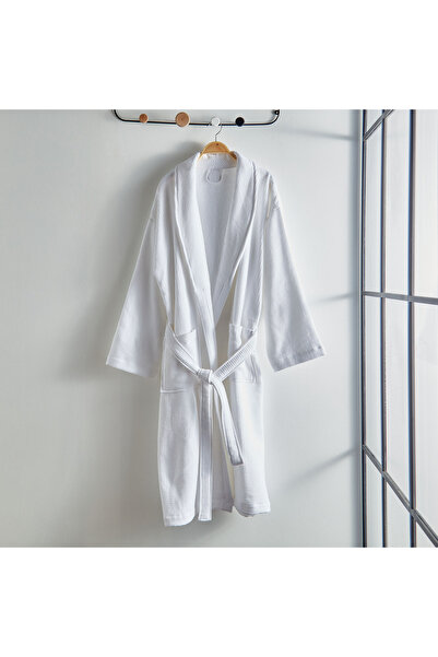 Generic Luxe Waffle Terry Cotton Bathrobe - Medium