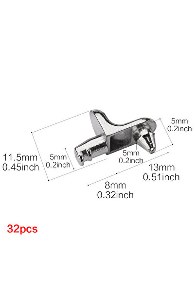 choice2 NA النوع C - 32 قطعة 16/32 قطعة أوتاد أرفف الخزائن، مشابك أرفف خزائن ...