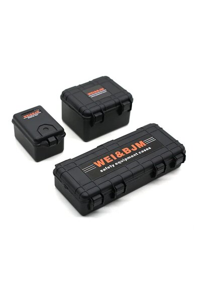 Choice8 1SET BLACK Storage Box Decoration Tool for 1/10 RC Crawler Car Axial ...