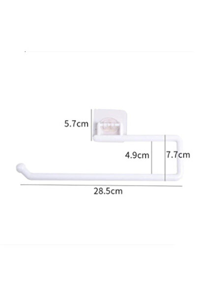 choice2 Long White Kitchen Tissue Holder Hanging Toilet Roll Paper Holder Kit...