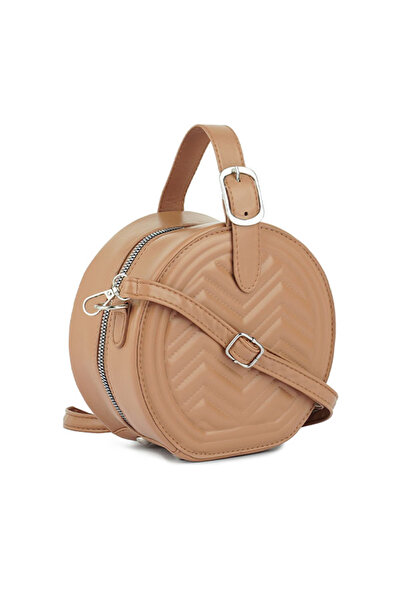london Rag Women Tan Round Quilted Sling Bag