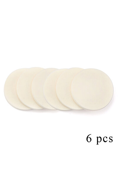 choice2 مجموعة إسفنجات تجميلية بيضاء ناعمة مكونة من 6 قطع، مناسبة لوضع كريم ا...