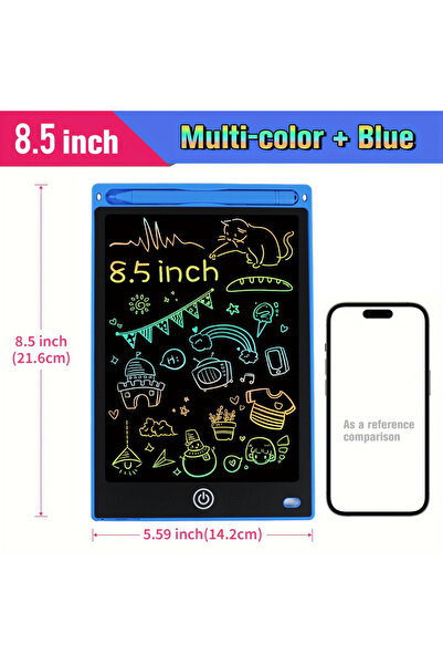 Choice8 لوحة رسم لوحية للكتابة بشاشة LCD للأطفال، لون أزرق ملكي، مقاس 8.5 بوص...