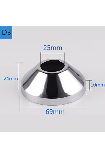 Choice4 D3 2pcs Water Pipe Connector 1/2"3/4" Stainless Steel Faucet Decorati...