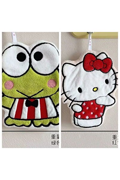 Choice7 مناشف يد مينيسو قطعتين بتصميم هيلو كيتي وماي ميلودي فاكو الكرتوني الل...