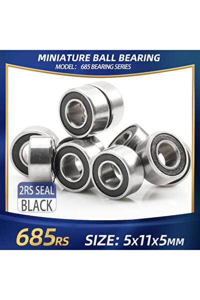 Choice3 10 قطع من محامل FUSHI 685 ZZ السوداء 685rs، مقاس 5x11x5 مم، 10 قطع من...