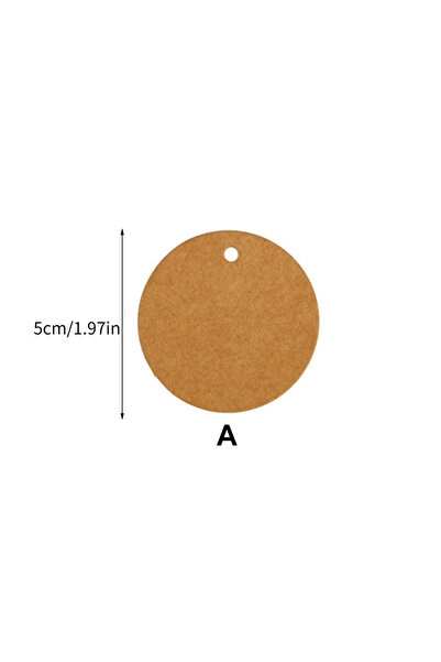 choice2 5cm J240120112-A 100Pcs Round Tags 3/4/5cm Circle Kraft Paper Blank G...