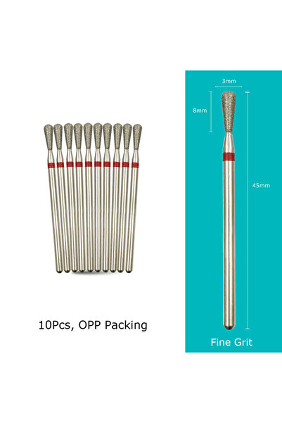 Choice10 CN0308D-F(D) رؤوس حفر أظافر ماسية من HYTOOS، مناسبة لتقليم الأظافر و...