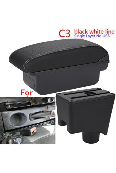 choice2 C3 Black white NOUSB For Dacia Renault Sandero Logan 2 Armrest For Ni...