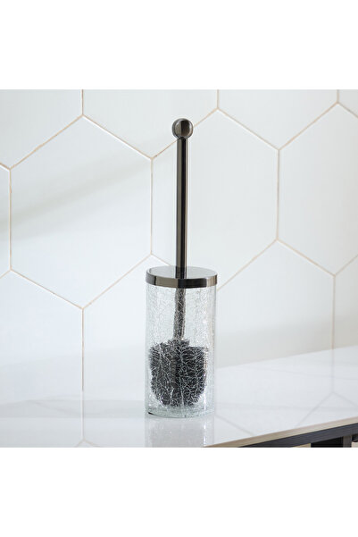 Home Box Cristal Glass Toilet Brush Holder