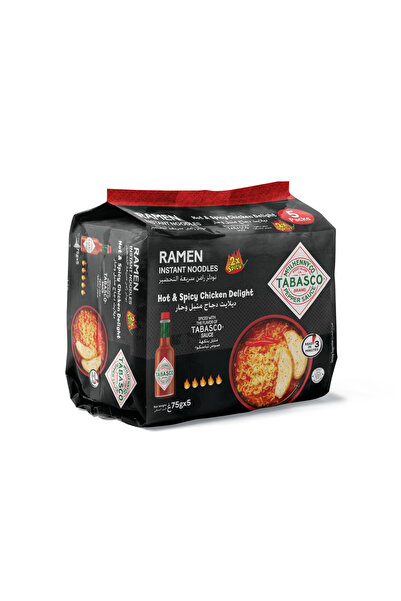 Tabasco Ramen Instant Noodles Hot & Fiery Chicken Delight 75 g x 5 x 2 Pack