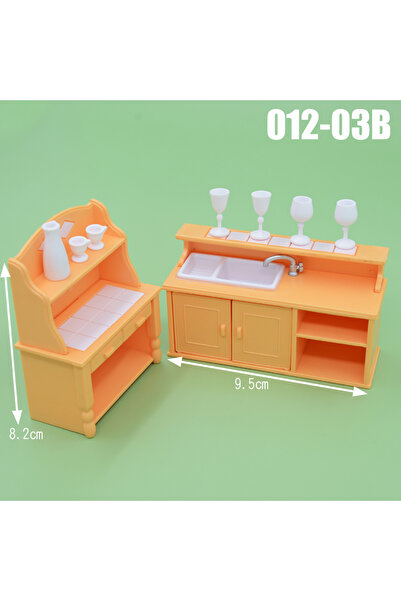 Choice14 012-03B Dollhouse Furniture Kitchen Play Set Miniature Refrigerator ...