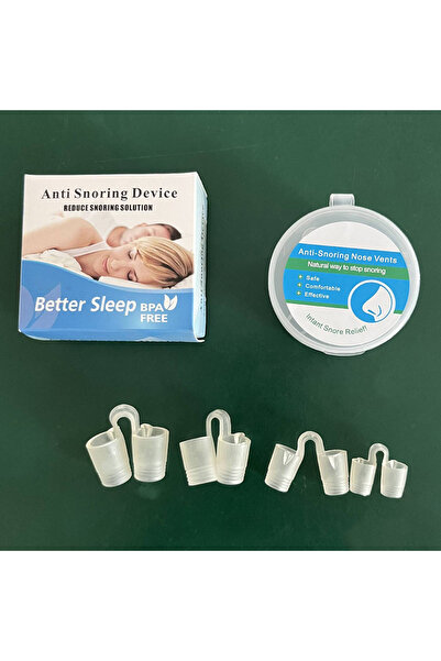 Choice جهاز مضاد للشخير ناعم 4 قطع لإيقاف الشخير ومشبك الأنف لتحسين التنفس بس...
