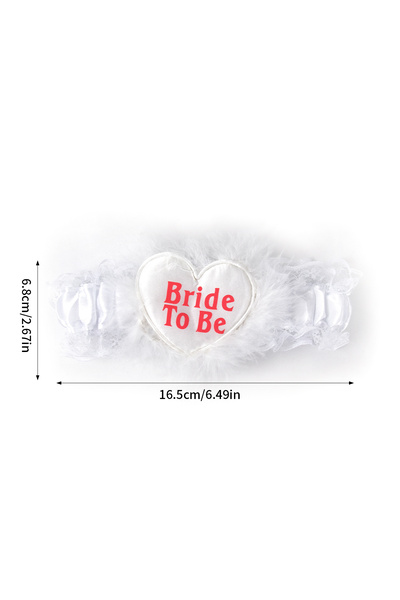 Choice رباط ساق أبيض للعروس، خاتم دائري للساق، حفل توديع العزوبية، رباط ساق م...