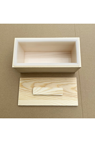 Choice4 قالب صابون أبيض مستطيل الشكل، صندوق خشبي، طقم قوالب صابون، قالب صابون...