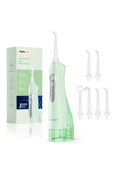 Choice9 Mornwell Green D52 Portable Cordless Water Flosser USB Rechargeable W...