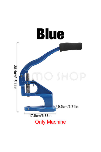 Choice آلة ضغط يدوية زرقاء فقط، قوالب معدنية، حلقات تثبيت، مسامير مزدوج الغطا...