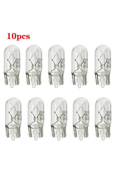 Choice3 مصباح إشارة أبيض دافئ 10X أبيض T10 W5W 501 194 زجاج شفاف 12 فولت 5 وا...