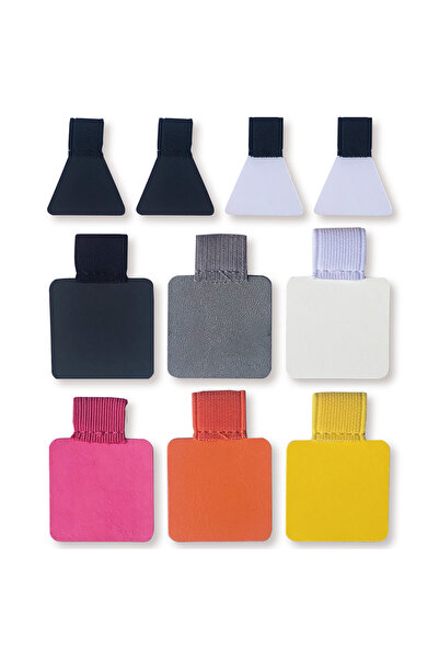 Choice7 10PCS MIX 10 Pack Elastic Pen Loop Holder Self-Adhesive PU Leather Cl...