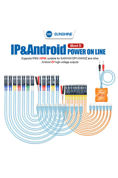 Choice1 كابل إصلاح هواتف أندرويد مزود طاقة تيار مستمر IBOOT D V10.0 SUNSHINE ...