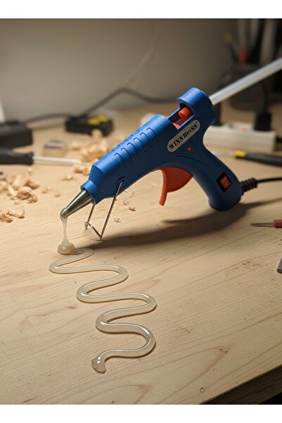 Virnex Winnboss Metal Uçlu Düğmeli 20W 190C 7.5mm Sıcak Mum Silikon Tabancası...