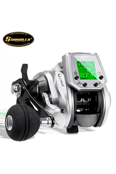 Choice1 بكرة صيد إلكترونية كبيرة الشاشة من سامولا، مقاومة للماء في الماء الما...