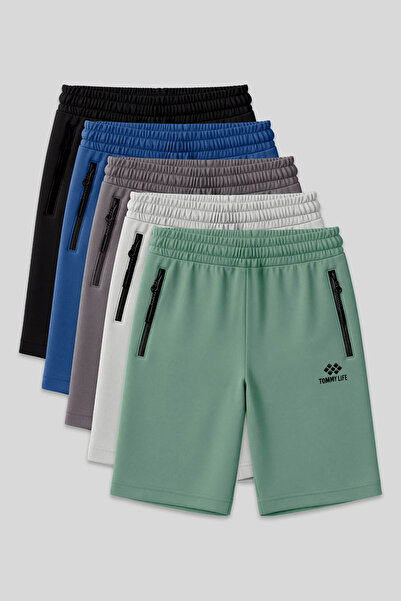 TOMMY LIFE Standard Fit Basic 5-Pack Men's Shorts - 81136