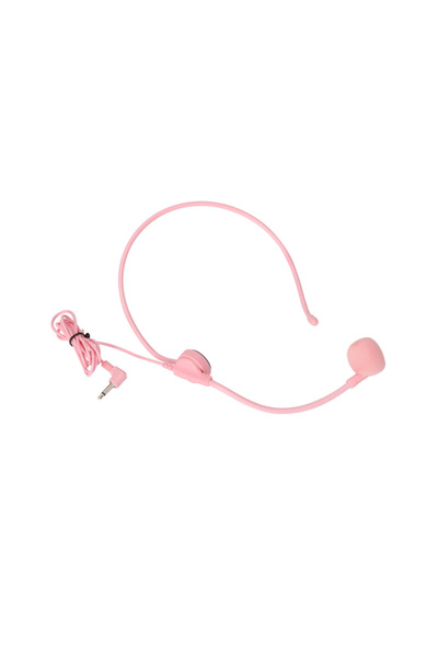 choice2 one size pink 1Pcs 3.5MM Pink Headworn Wired Microphone Headset Voice...