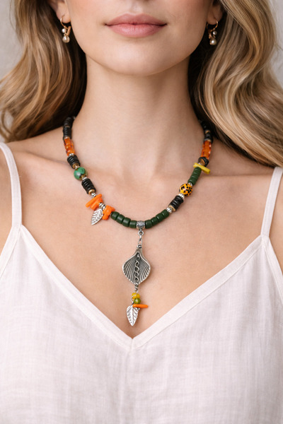 HER ŞEY NOTA www.herseynota.com وايلد فورست - قلادة نسائية بتصميم بوهيمي