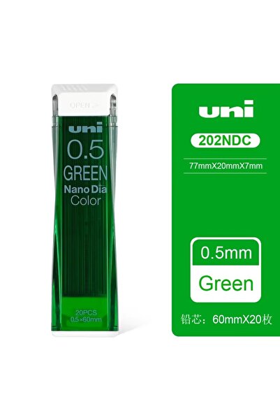 Choice6 green 1 Pcs Uni Nano Graphite Lead Core 202NDC Colored Mechanical Pen...