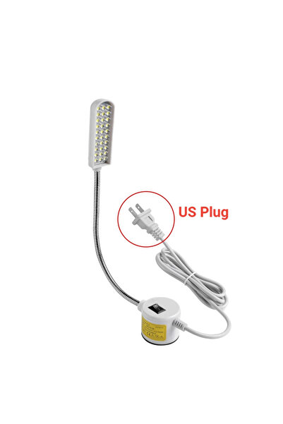 choice2 10LEDS US Plug LED Sewing Machine Lamp 360 Flexible Adjustable Goosen...