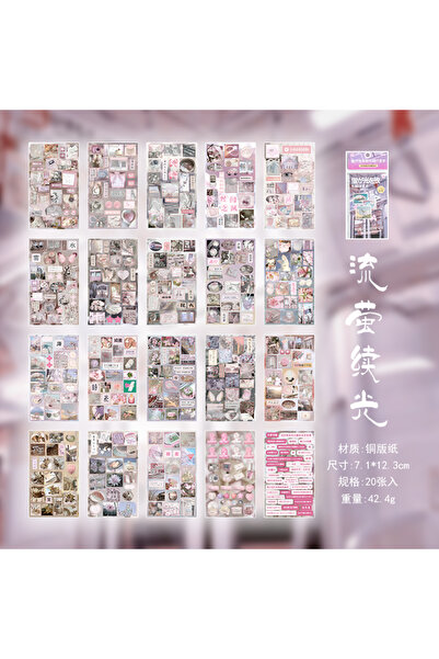 choice2 C 20 ورقة ملصقات قرطاسية جمالية يابانية كورية كاواي، مثالية للكولاج ا...