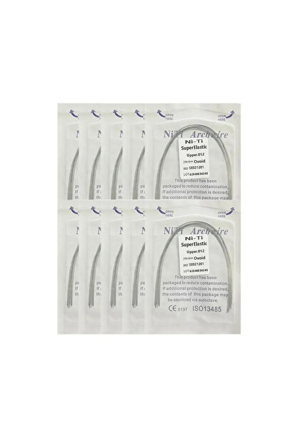 Choice8 012 Upper-NT-10Pack 10pack أسلاك تقويم الأسنان فائقة المرونة NITI دائ...