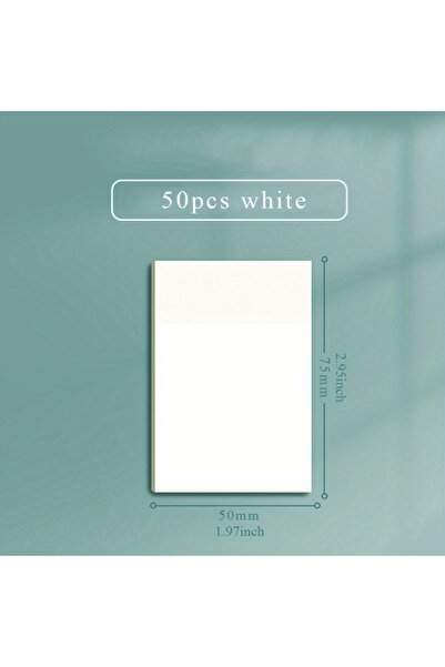 choice2 ٥٠ ورقة من دفاتر الملاحظات اللاصقة الشفافة المقاومة للماء، مقاس ٥٠×٧٥...