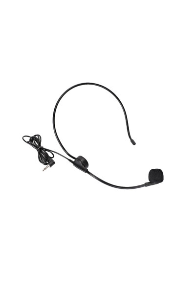 Choice3 one size black 1Pcs 3.5MM Pink Headworn Wired Microphone Headset Voic...
