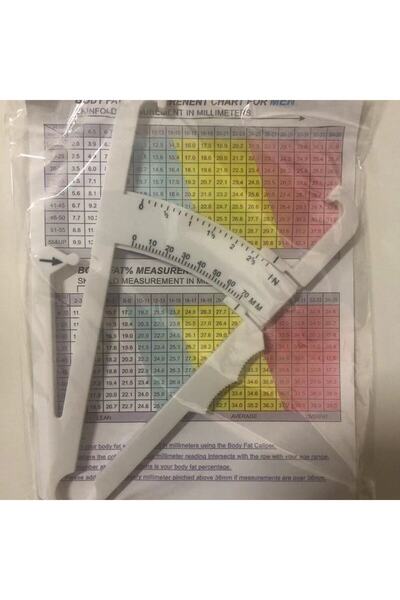 Choice6 مقياس مزدوج - أبيض، مجموعة واحدة من فرجار دهون الجسم 70 مم مع شريط قي...