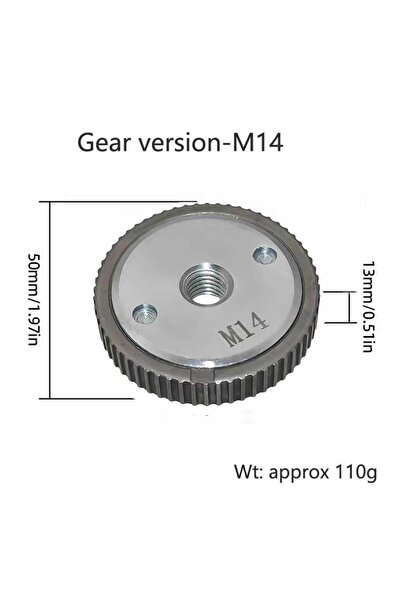 Choice1 قطعة واحدة - رأس جلخ زاوية M14 M10 سريع الفك ذاتي التثبيت، صامولة شفة...