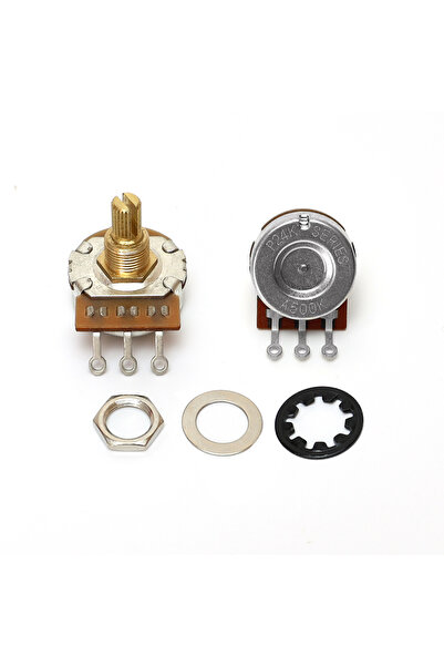 Choice4 A500K 15mm 1 Piece 3/8" Brass Short Long Split Shaft Potentiometers P...