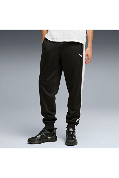 Puma Essentials T7 Poly Ανδρικό Μαύρο Παντελόνι Φόρμας (692463-01)