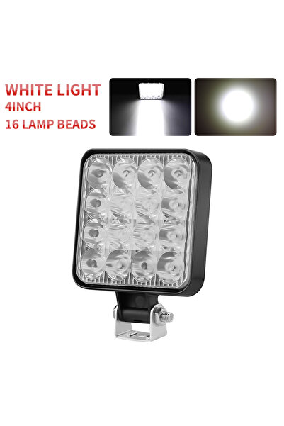 choice2 مصباح عمل LED صغير أبيض من HAOLIDE مقاس 4 بوصات، 48 واط، 6000 كلفن، ك...