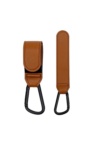 Choice7 خطافات عربة أطفال بنية اللون، قطعتان، خطافات حقيبة حفاضات الأطفال، من...