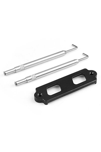 Choice1 black Battery Tie Down Kit Hold Down Rod With Stainless Tray Hooks Fo...