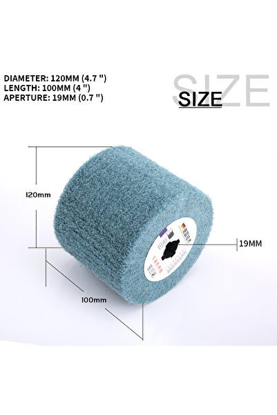 Choice4 فرشاة قرصية كاشطة من النايلون غير المنسوج، مقاس 120×100×19 مم، قطعة و...