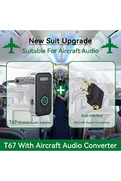 Choice1 With AP Converter Upgraded Bluetooth 5.4 Car AUX Audio Adapter HiFi S...