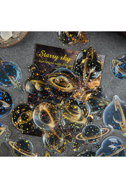 Choice4 مجموعة ملصقات مكونة من 20 ورقة بتصميمات كوكبية رائعة لتزيين المذكرات