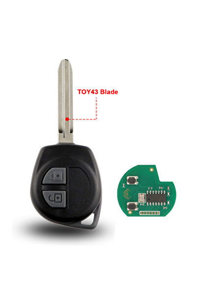 Choice15 مفتاح سيارة عن بعد بتردد 433 ميجاهرتز بتقنية FSK ID46 وشفرة TOY43، م...