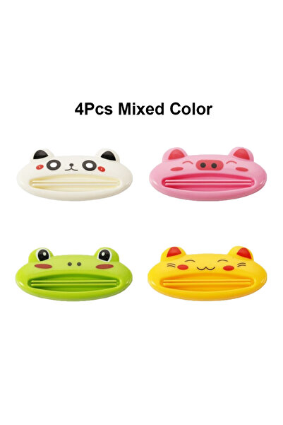 Choice9 4Pcs Cartoon Style Toothpaste Squeezer Manual Squeezed Toothpaste Tub...